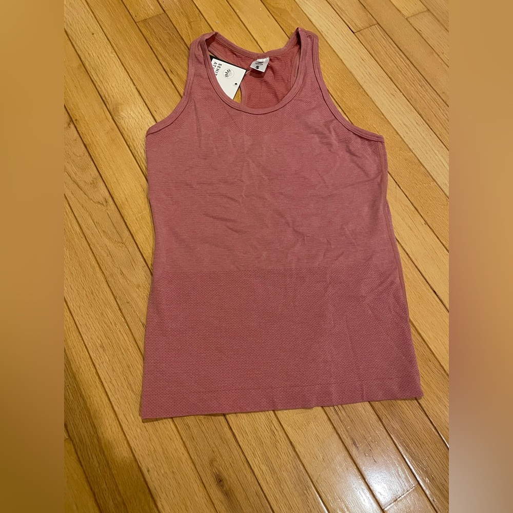 Seamless tank in terracotta NWT